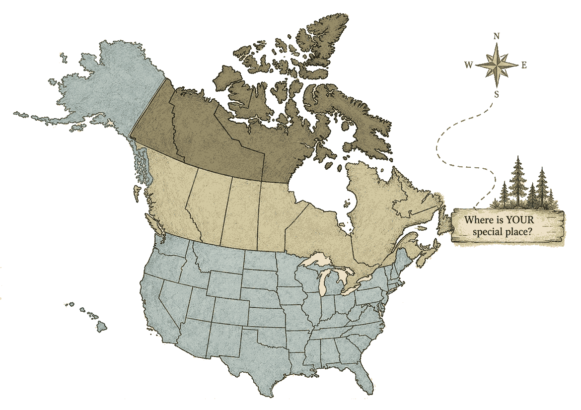 Where is YOUR special place? US and Canada Map